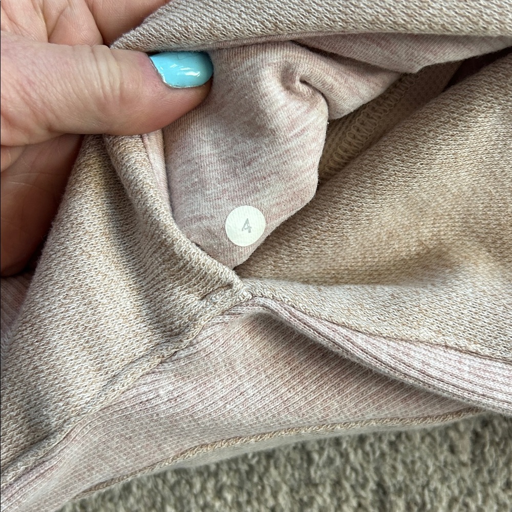 Lululemon Oatmeal color Hooded Zip-Up Hoodie/Jacket - Picture 6 of 9